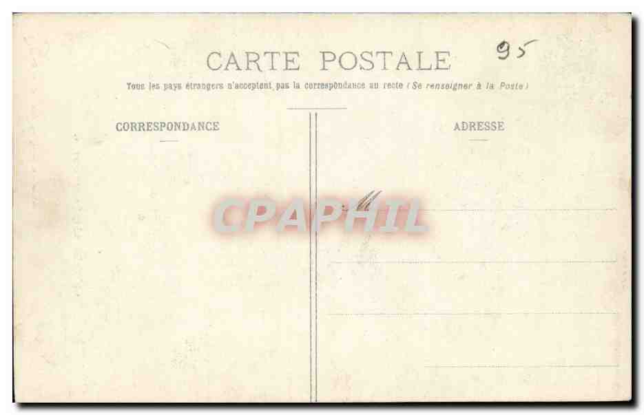 Pontoise CPA Chapelle des CArmelites — Rückseite