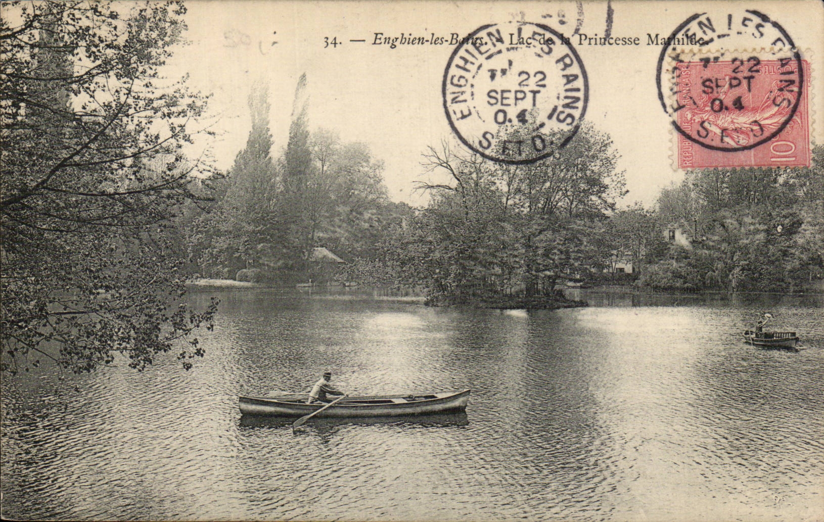 Enghien les Bains CPA Lac de la princessse Mathilde