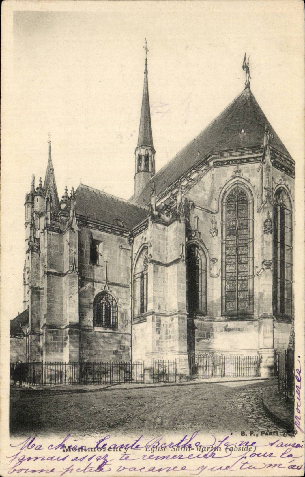Montmorency CPA Eglise Saint martin (abside)