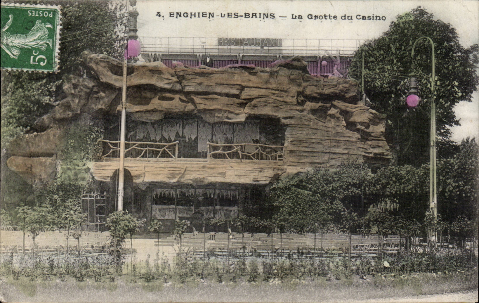 Enghien les Bains CPA la grotte du casino