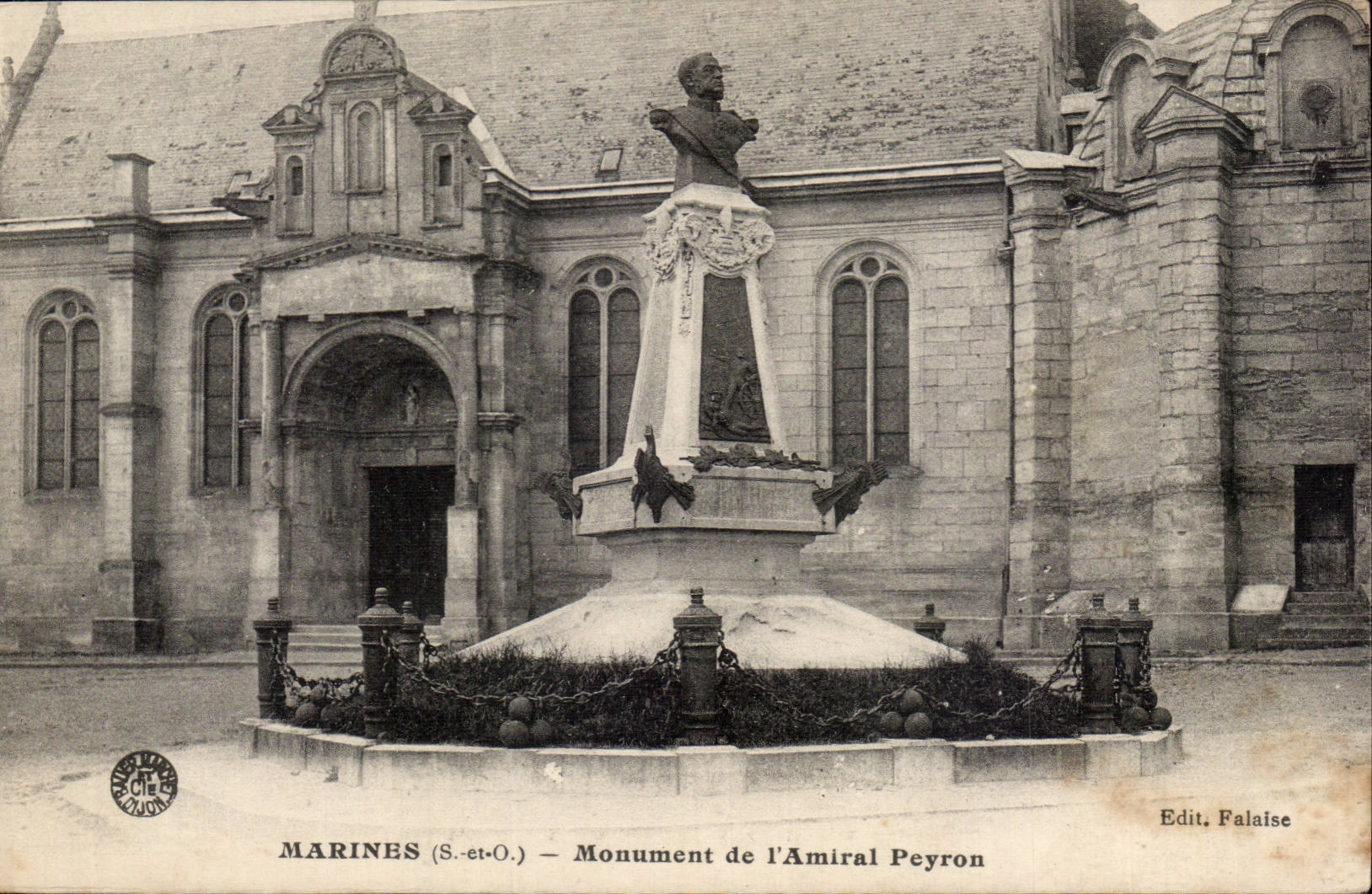 Marines CPA Monument de l'amiral Peyron