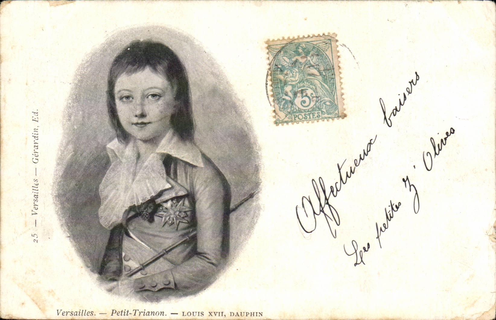 Versailles CPA Le petit TRianon Louis XVII Dauphin