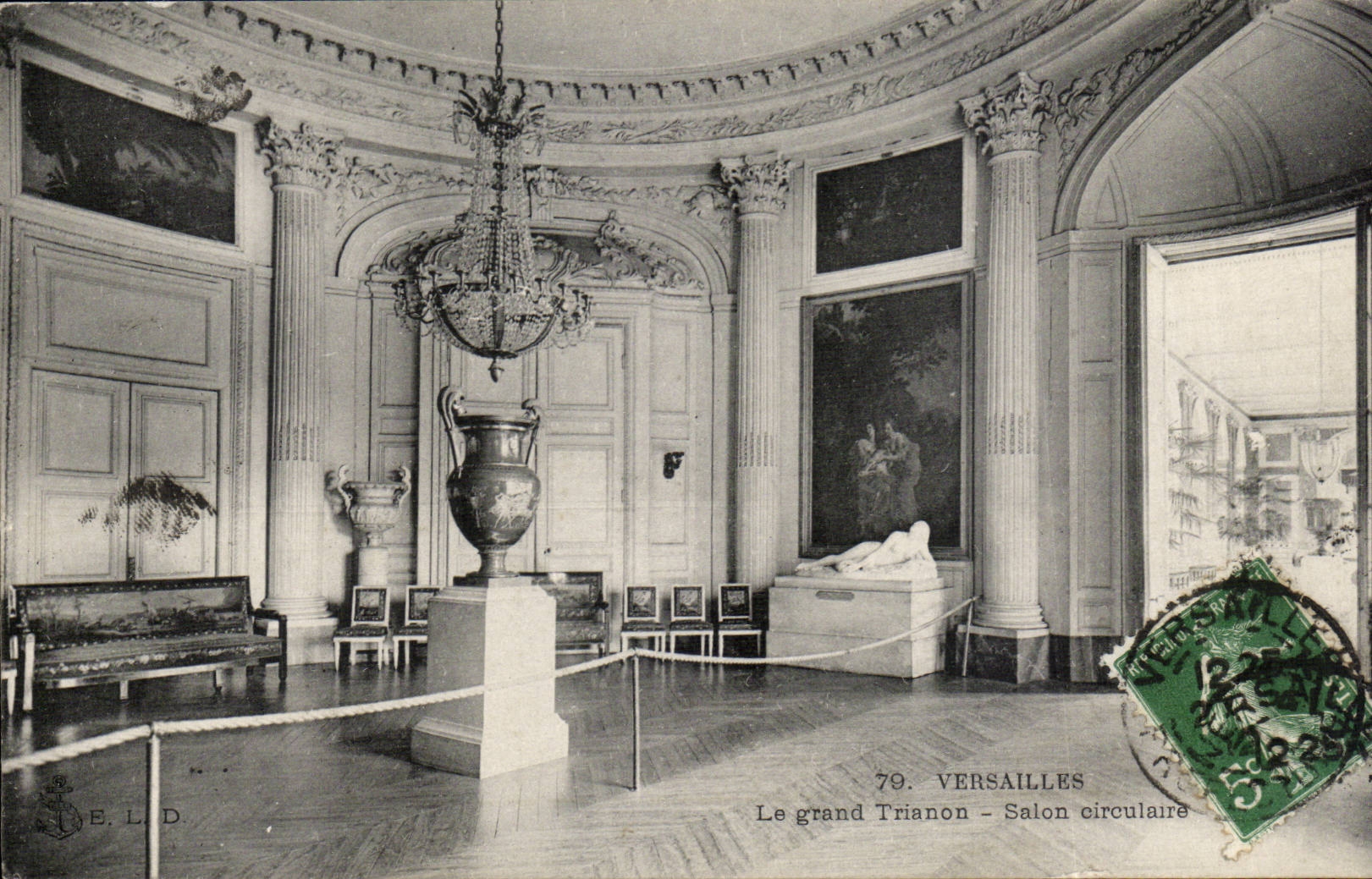 Versailles CPA Grand TRianon Salon circulaire