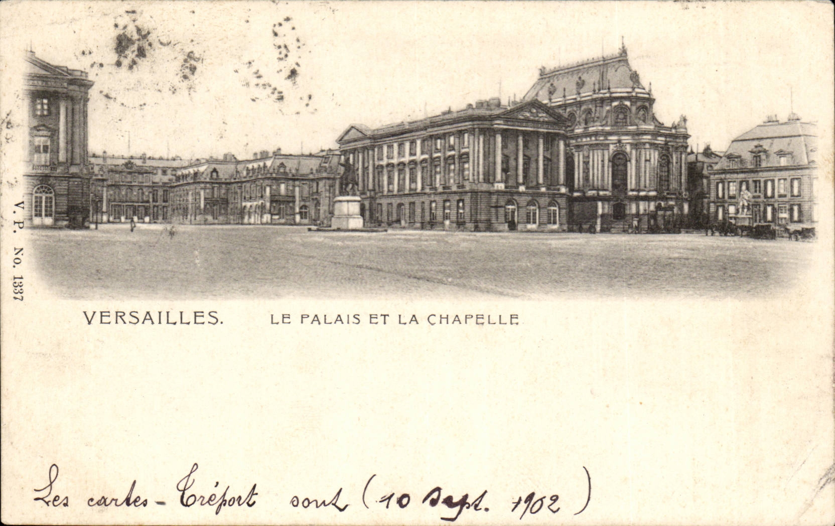 Versailles CPA Le palais et la chapelle
