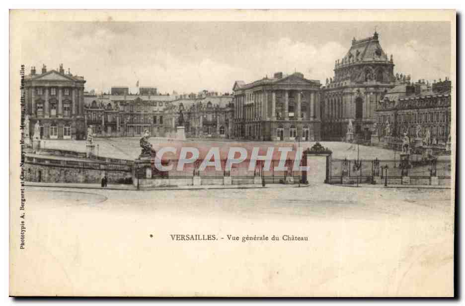 Versailles CPA Vue generale du chateau