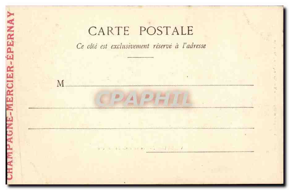 Versailles CPA Vue generale du chateau — Rückseite