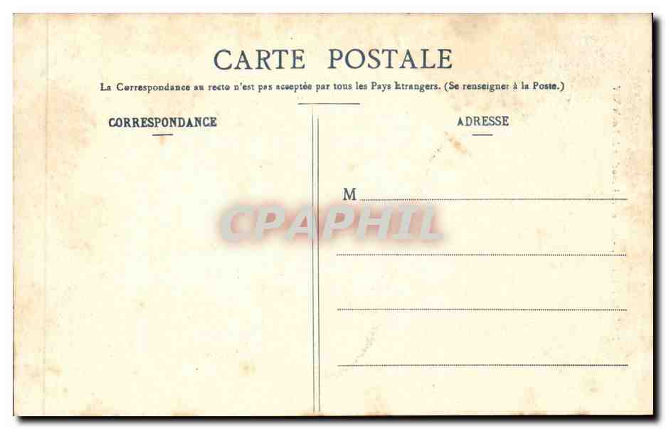 Versailles CPA Musee Chambre a coucher de Louis XIV — Verso