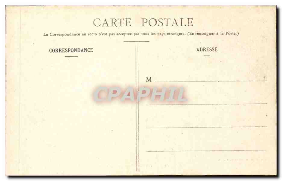 Versailles CPA Palais Galerie des Batailles — Verso