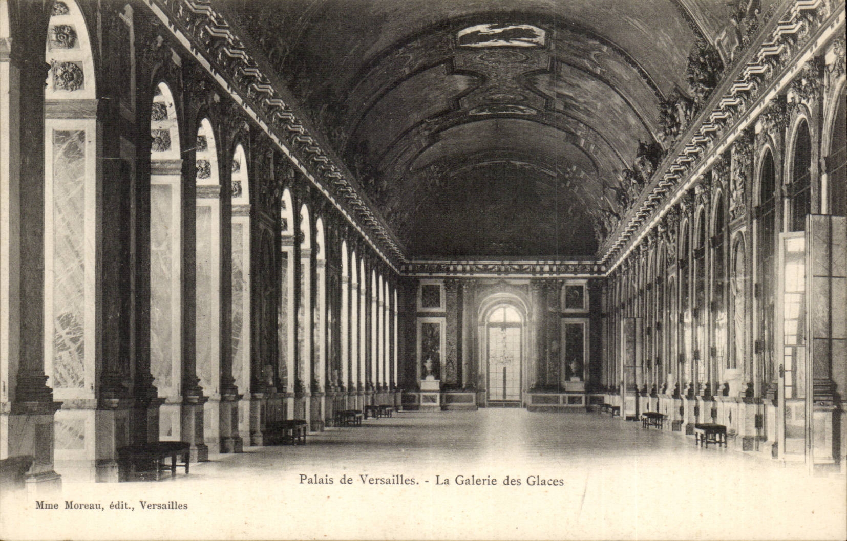 Versailles CPA Parc La galerie des glaces