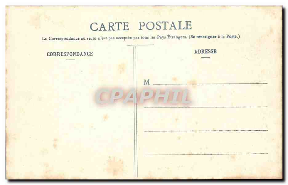 Versailles CPA Panorama — Verso