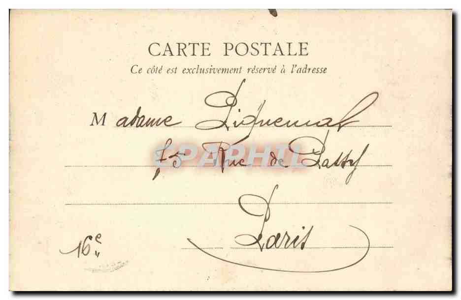 Versailles CPA Palais Facade cote de la terrasse — Rückseite