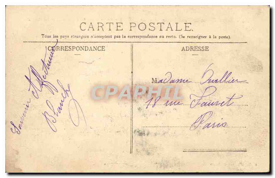 Saint-Germain-en-Laye — Le Château - Vue d'ensemble prise du Jardin Anglais — A. C., 100, rue de Rome — Verso