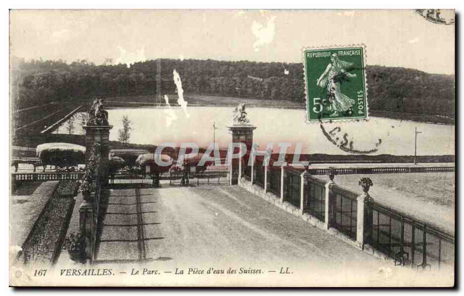 Versailles CPA Le parc La piece d'eau des Suisses