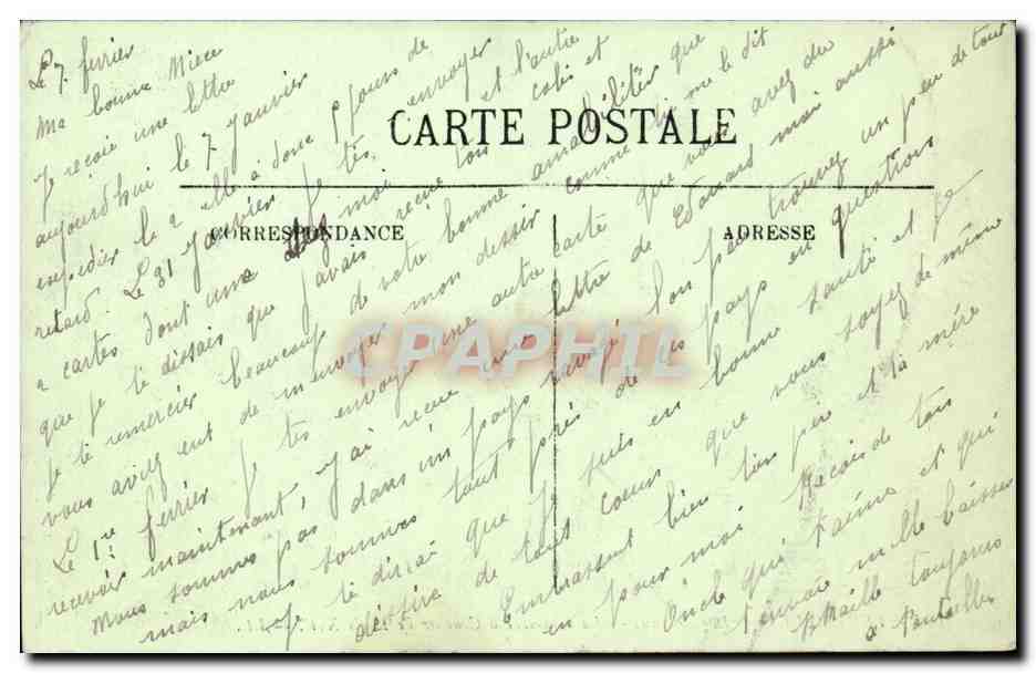 Versailles CPA Le chateau La chambre a coucher de Louis XIV — Verso