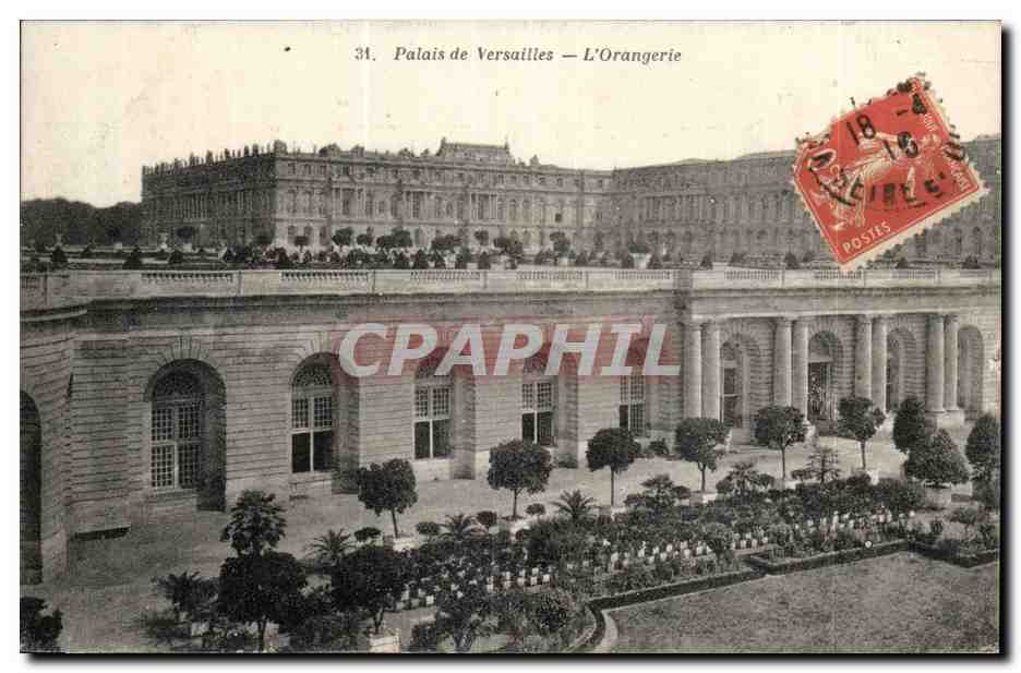 Palais de Versailles CPA L'orangerie
