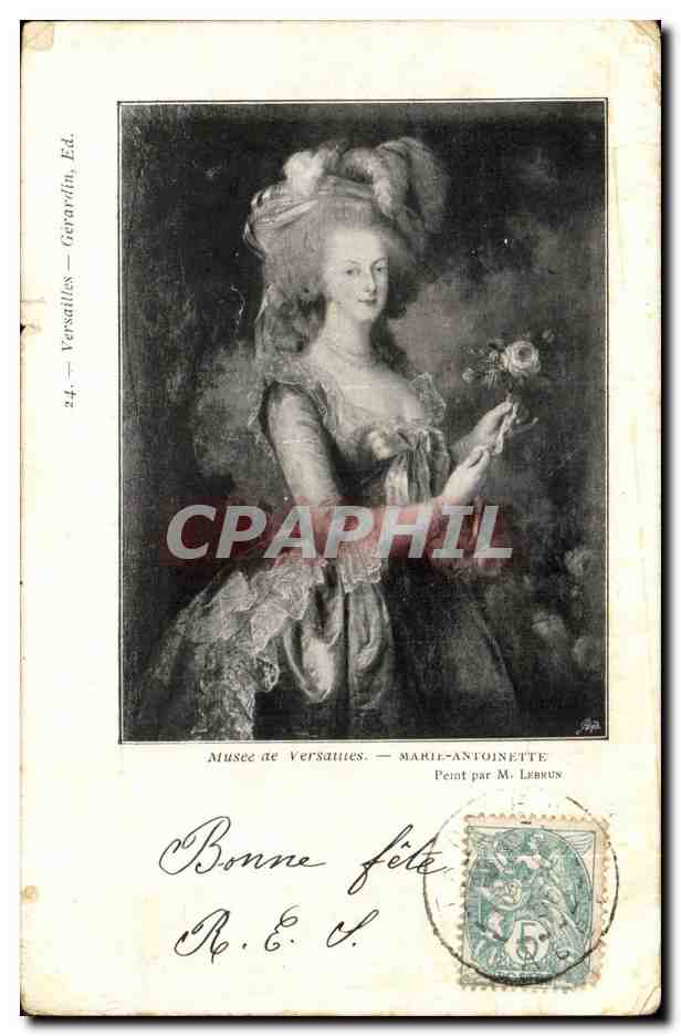Musee de Versailles CPA Marie Antoinette