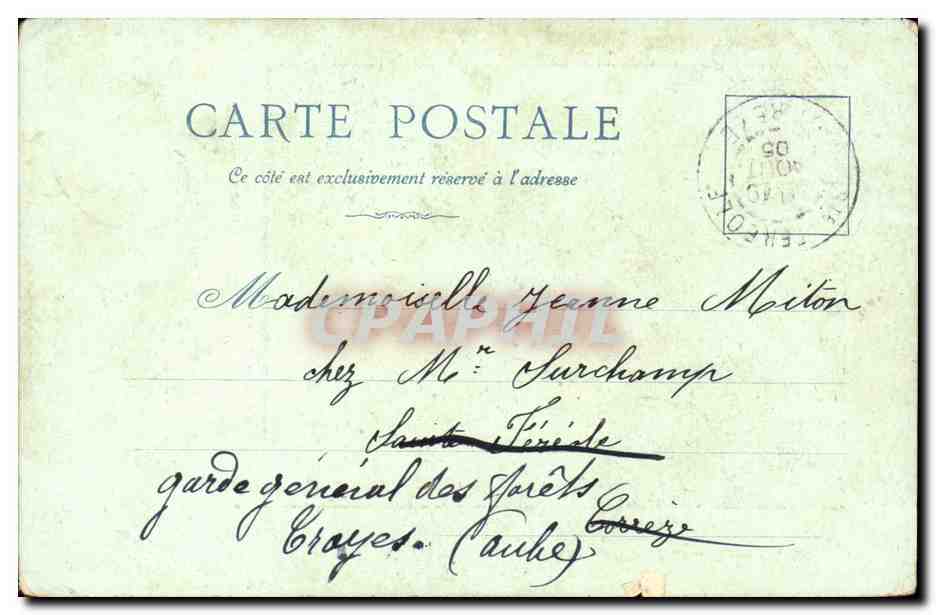 Musee de Versailles CPA Marie Antoinette — Verso
