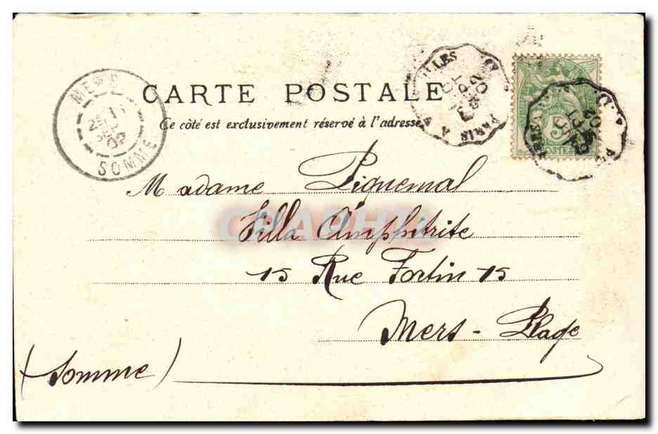 Versailles CPA Bassin de Latone et tapis vert — Verso