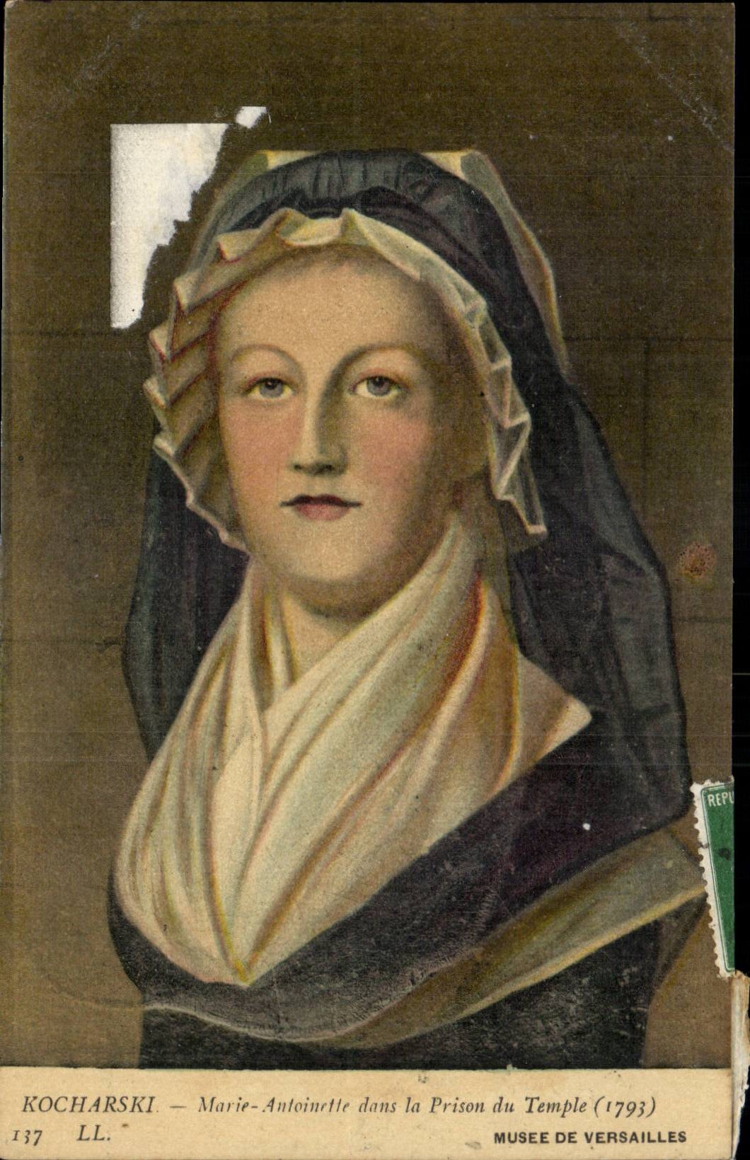Musee de Versailles Kocharski Marie Antoinette dans la prison du temple (1793)