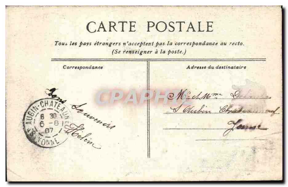 Versailles CPA Le petit TRianon le temple de l'amour — Verso