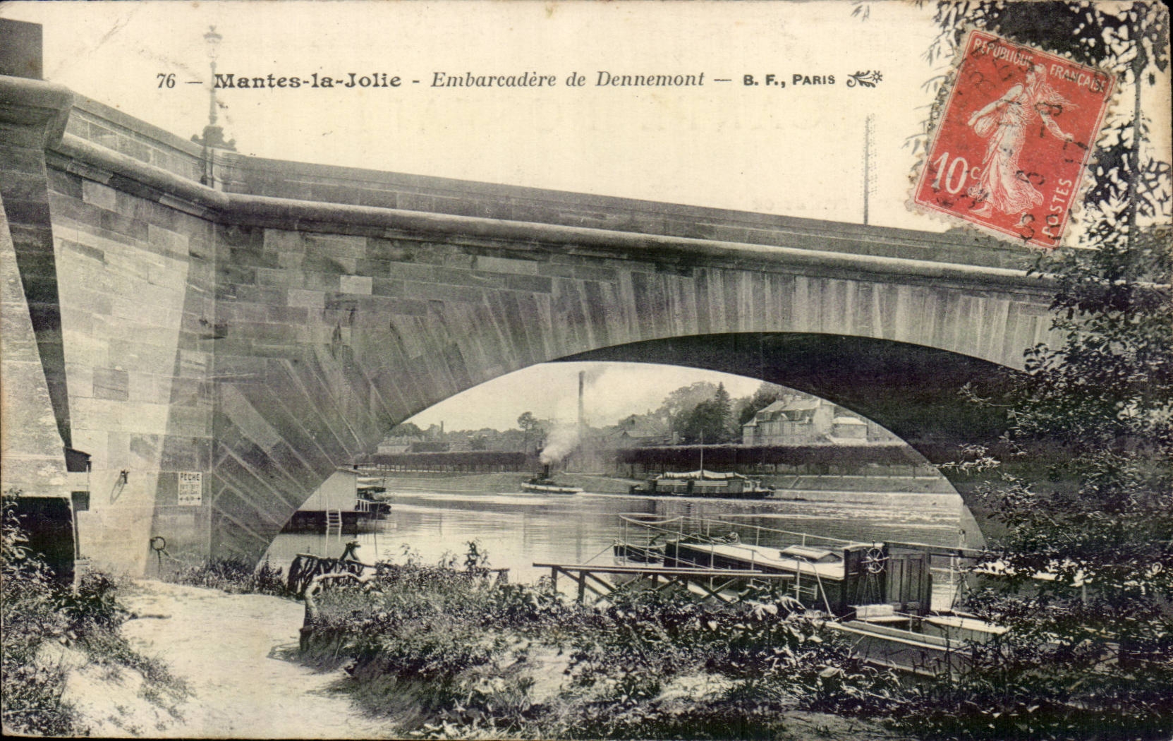 Mantes-la-Jolie — Embarcadère de Dennemont — B.F., Paris