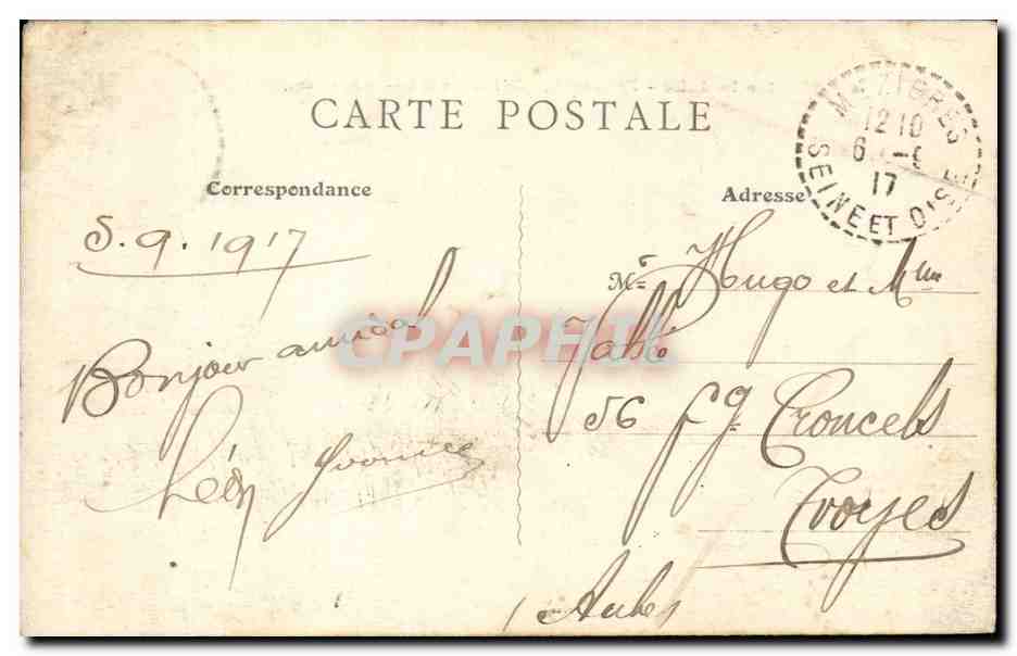 Mantes-la-Jolie — Embarcadère de Dennemont — B.F., Paris — Rückseite