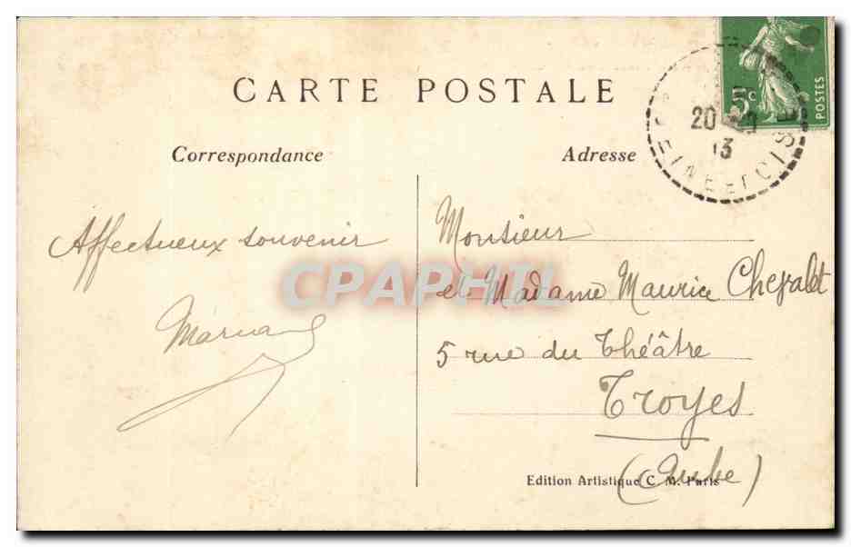 Mantes-la-Jolie — Le Quartier Notre-Dame — C.M. — Rückseite