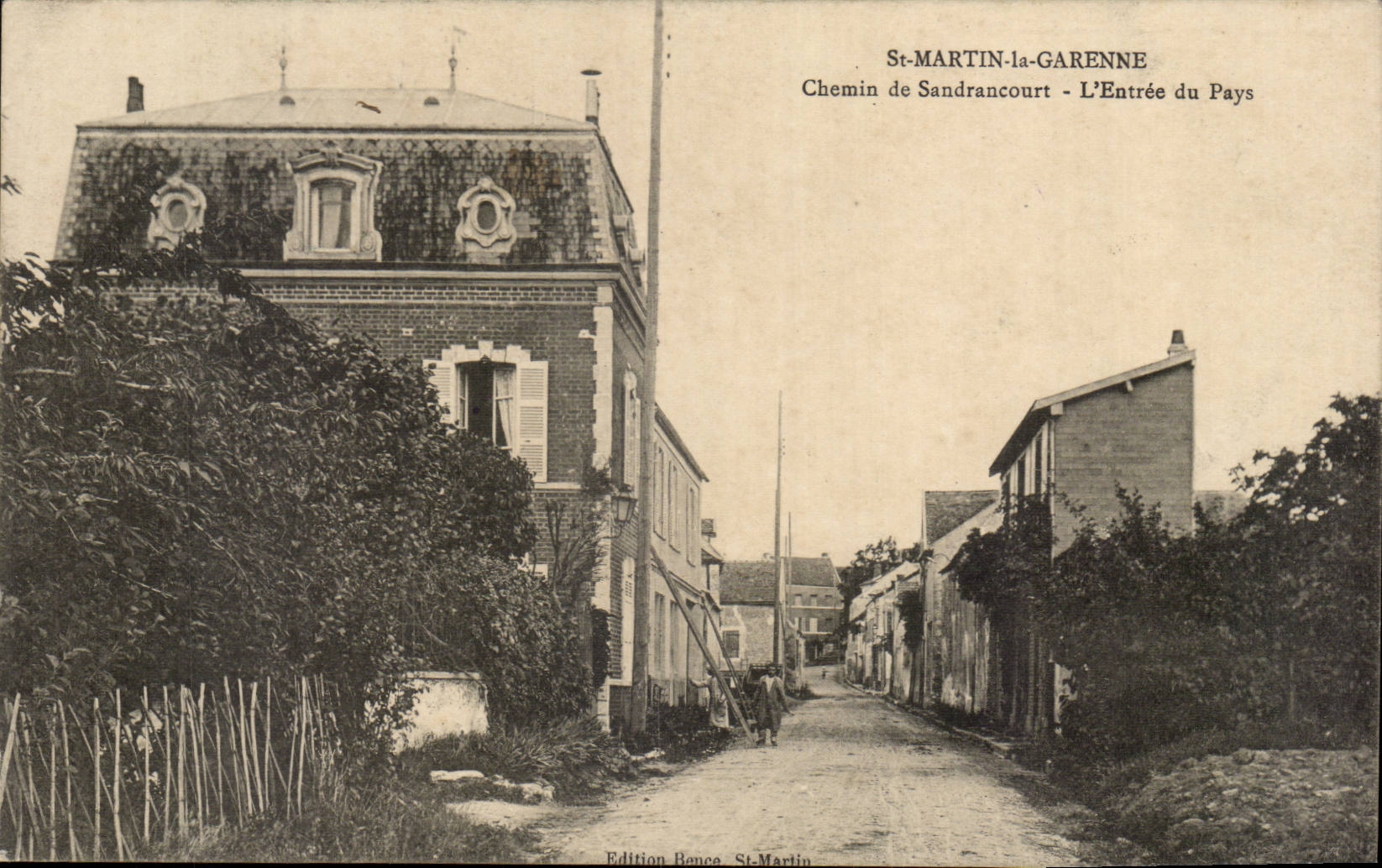 St-MARTIN-la-GARENNE — Chemin de Sandrancourt - L'Entrée du Pays — Edition Bones