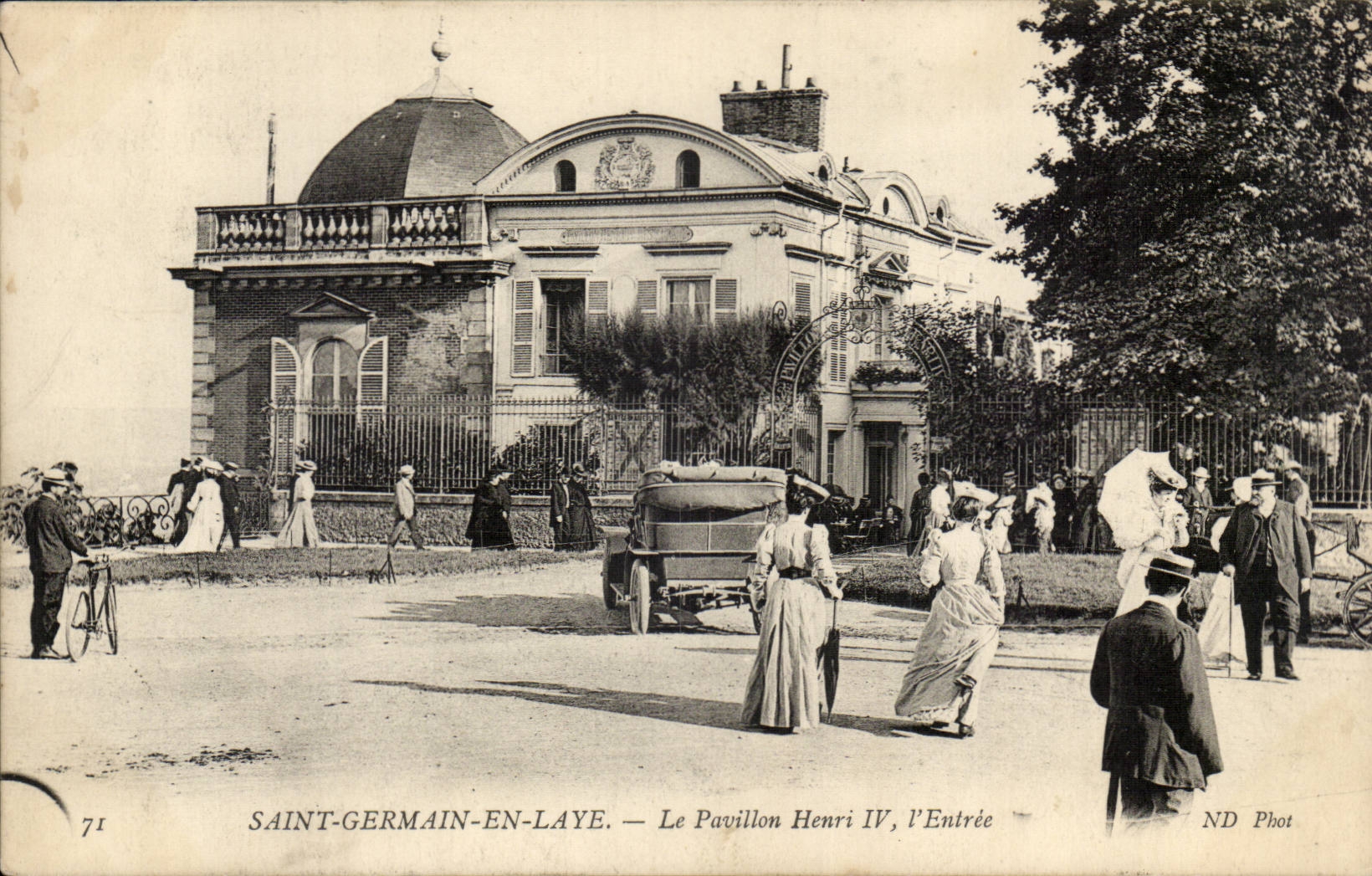 Saint-Germain-en-Laye — El Pavillon Henri IV, la Entrada — ND Phot, n°71