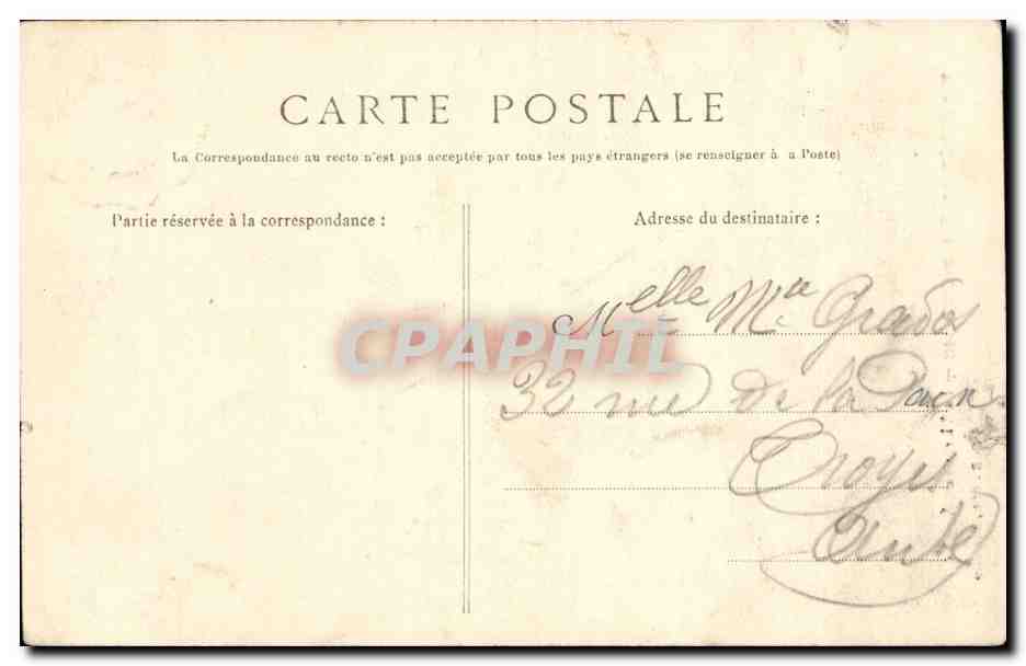 Foret de St Germain en Laye CPA La vierge aux anglais (arbre tree) — Verso