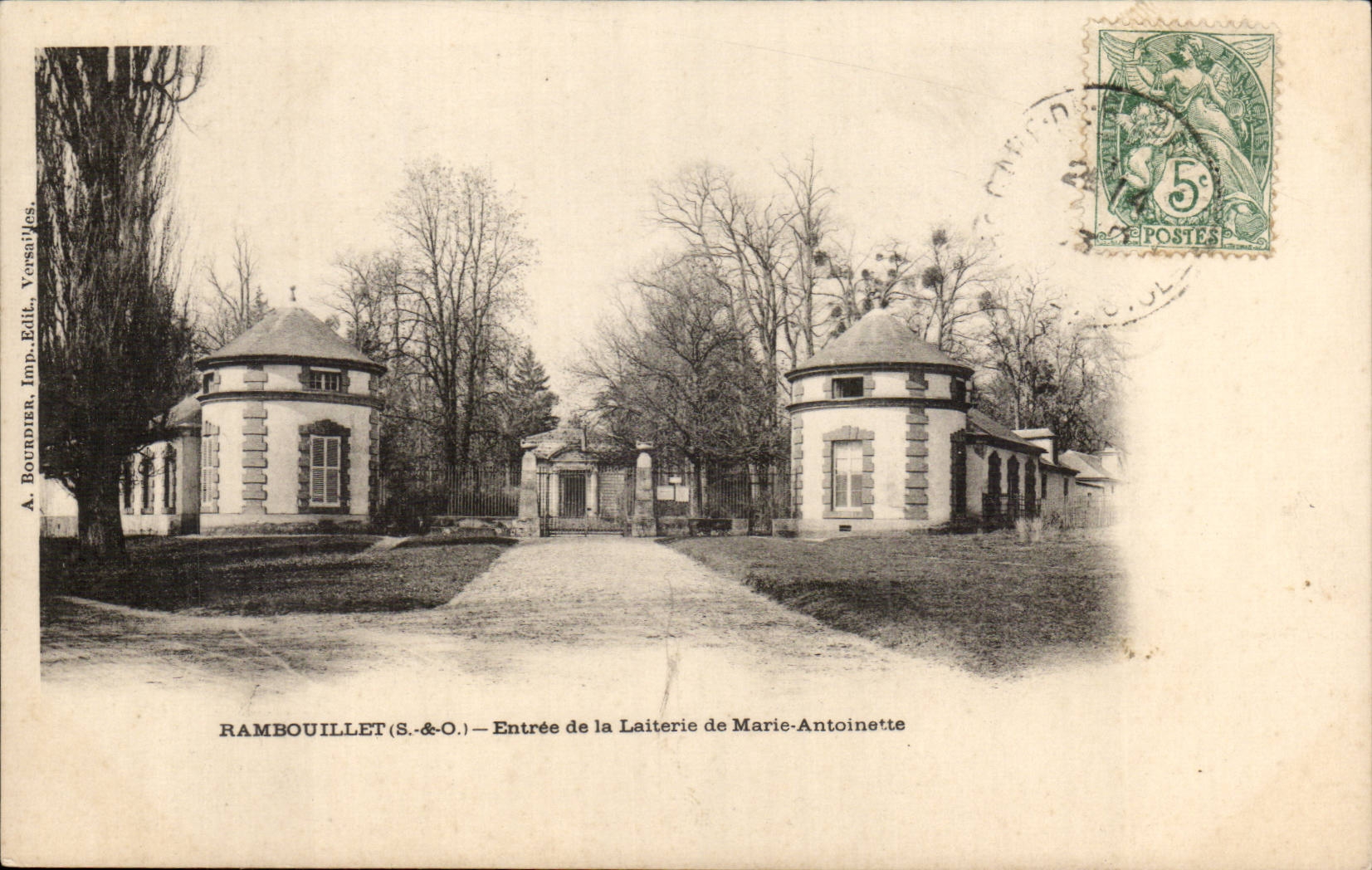 Rambouillet (S.&O.) — Entrée de la Laiterie de Marie-Antoinette — A. Bourdier, Imp. Edit. Versailles