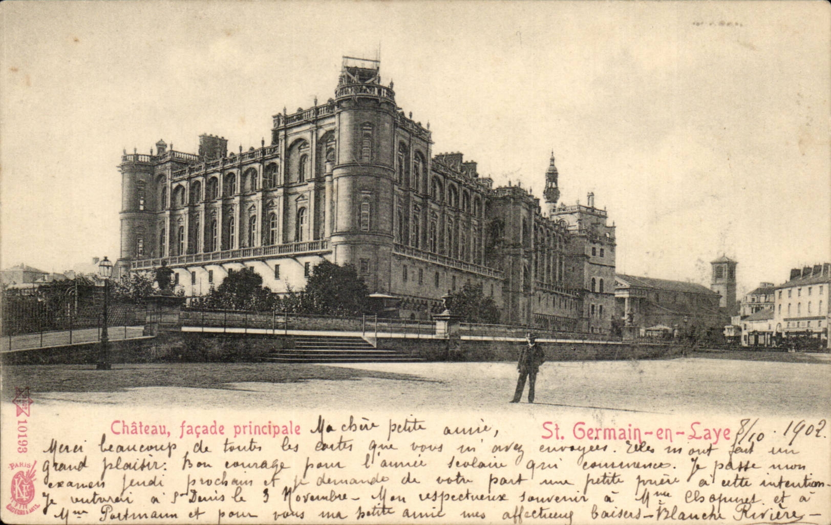 Château, façade principale — St Germain-en-Laye — Paris 10198