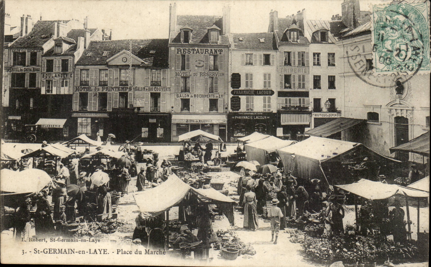 St-Germain-en-Laye - Piazza del Mercato — I. Robert, n°3