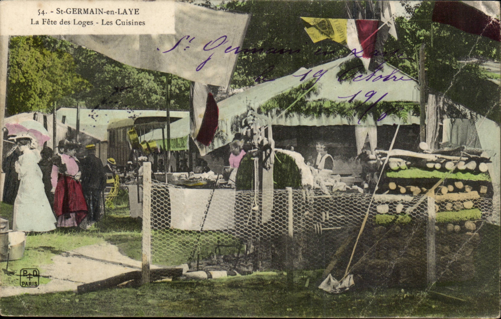 CPA Saint Germain en Laye La fete des loges Les cuisines