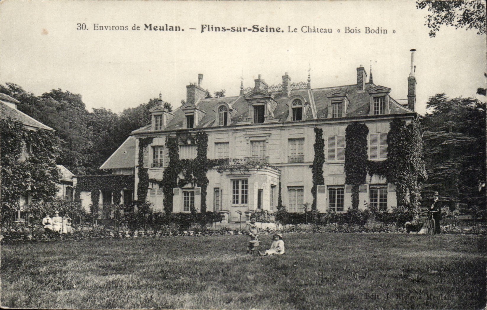 Flins-sur-Seine — Le Château « Bois Bodin » — Edit. F. Rijot, Meulan