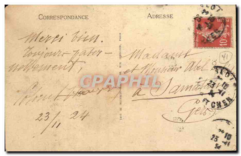 CPA Blois vue generale prise du chateau — Verso