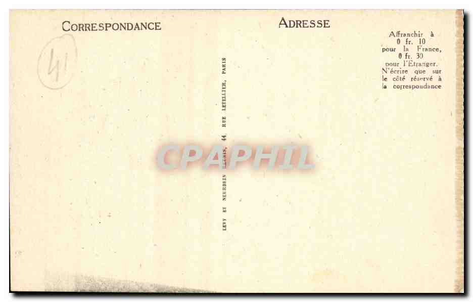 CPA Blois Eglise Saint Saturnin — Verso