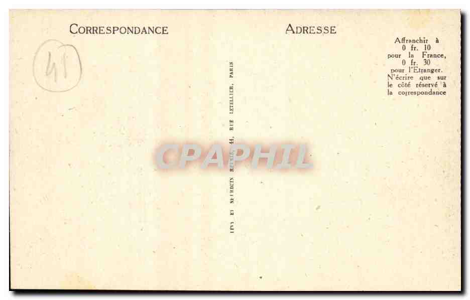 CPA Blois Place Saint louis — Verso