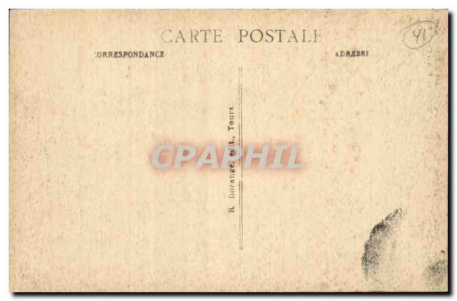 CPA Blois Eglise St Nicolas — Verso