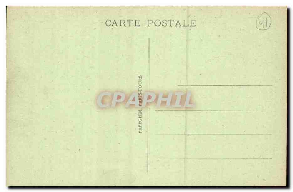 CPA Blois Rue du Sermon et l'eglise St Nicolas — Verso