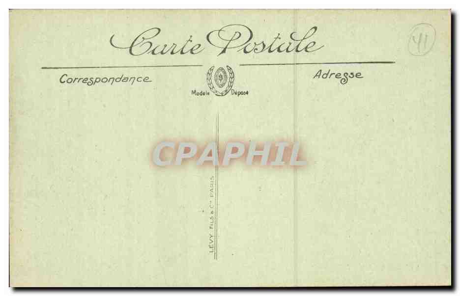CPA Blois La caserne — Verso
