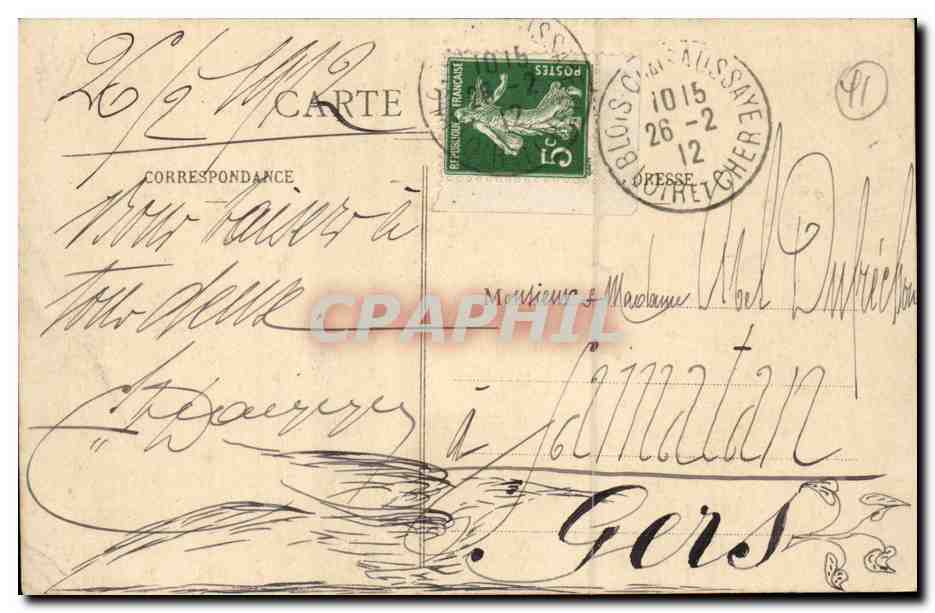 CPA Blois Le chateau (aile Francois 1er) Facade exterieure — Verso