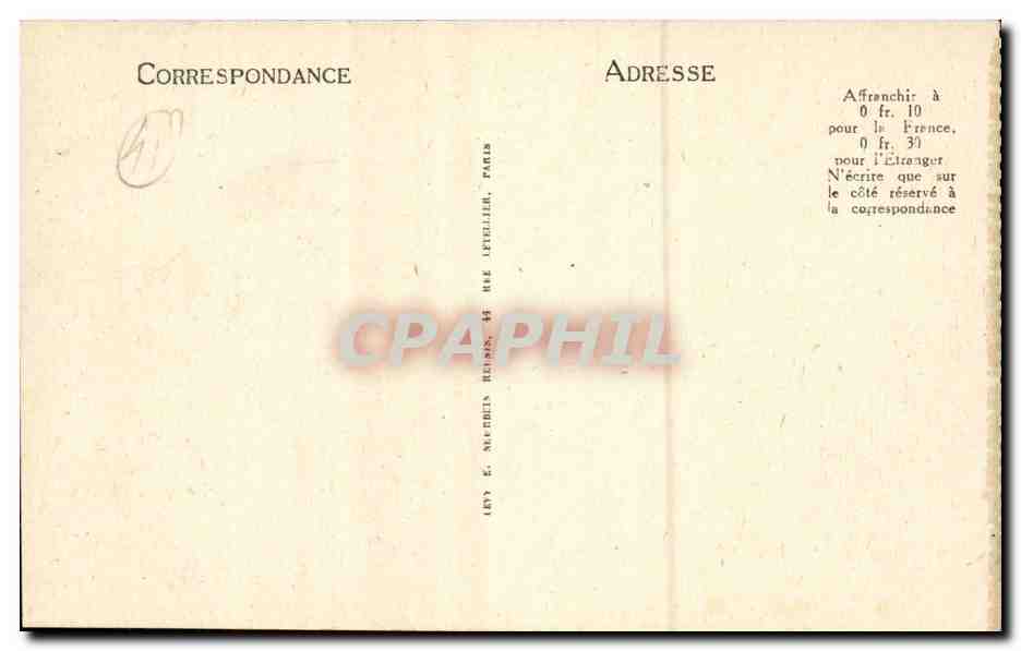 CPA Blois Vue generale vers la Loire — Verso