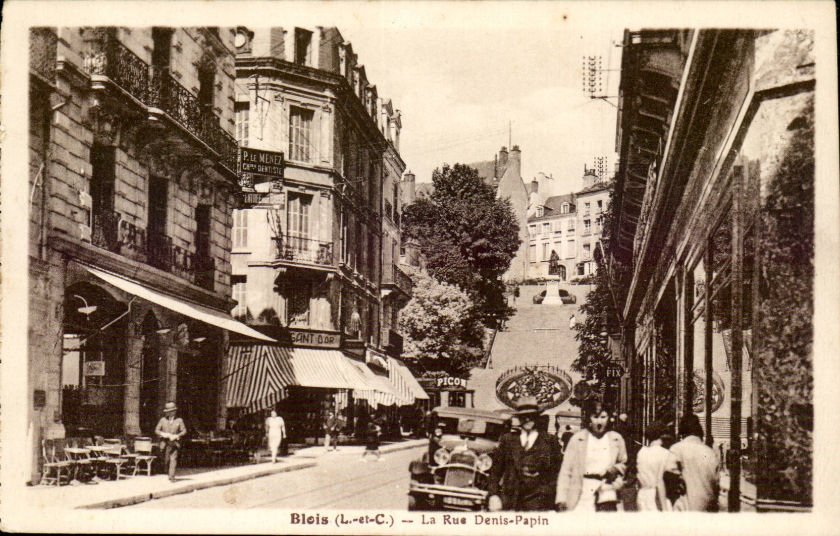 CPA Blois La rue Denis Papin