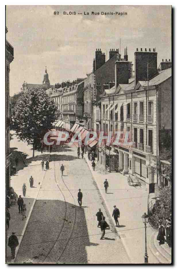 CPA Blois La rue Denis Papin