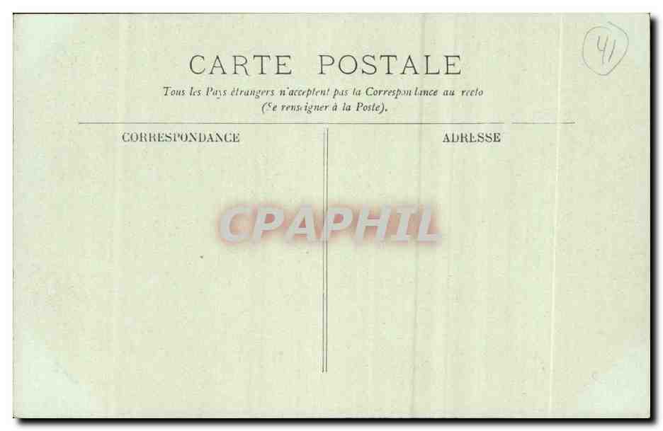 Blois CPA La rue Denis Papin — Verso