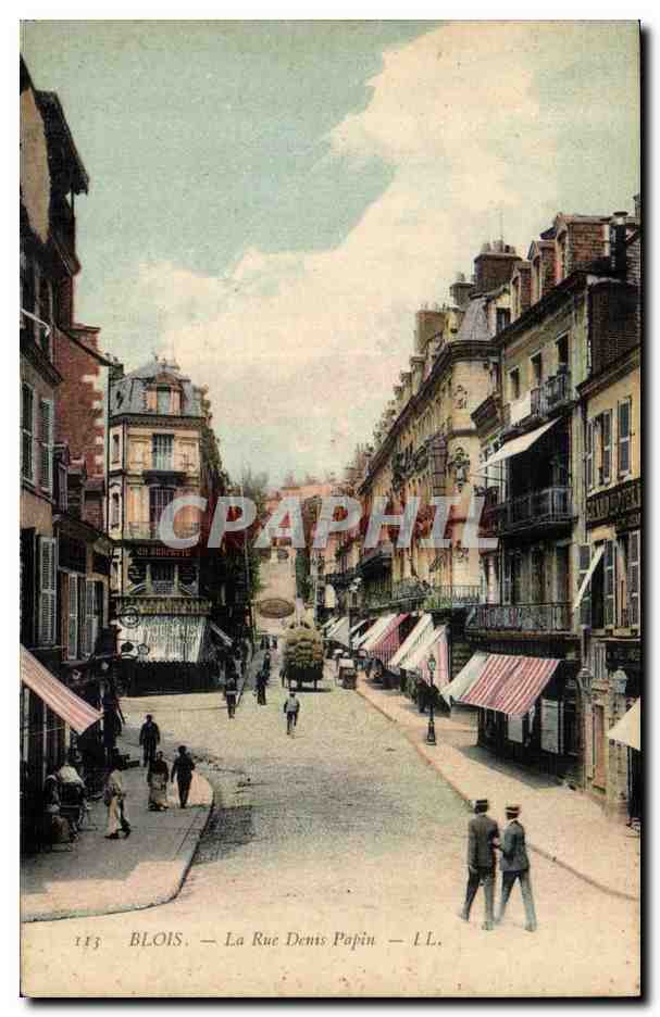 FEtes de Blois CPA La rue Denis Papin