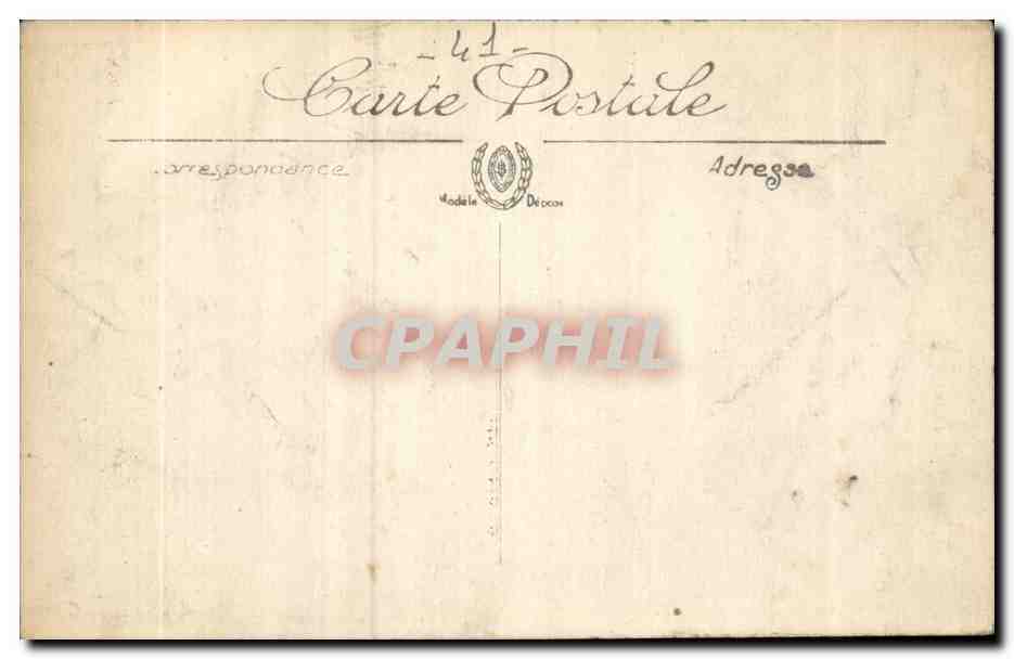 Blois CPA Ancienne gare — Verso