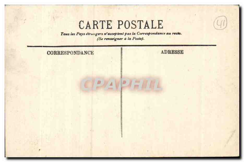 Blois CPA La rue Denis Papin — Verso
