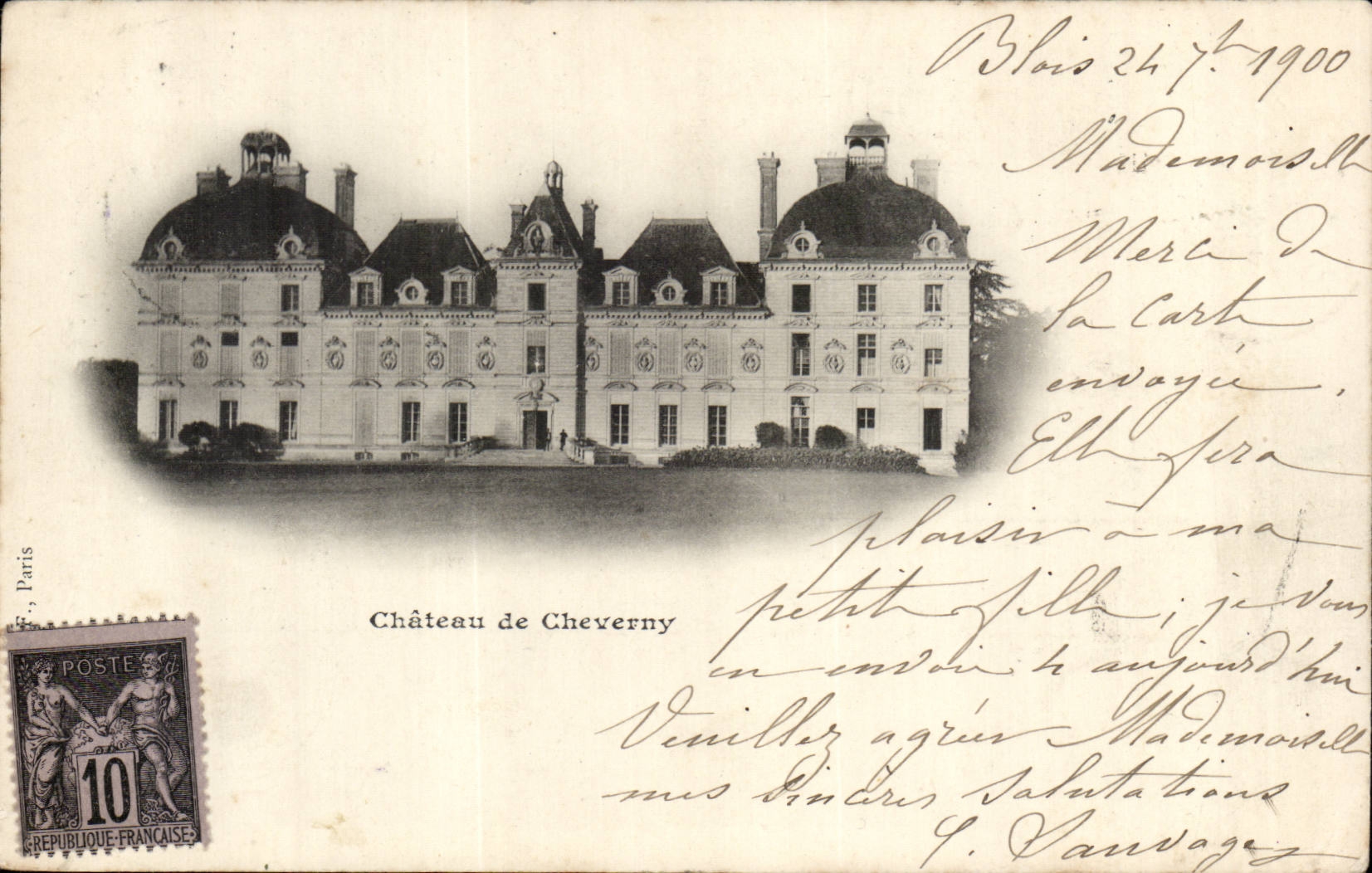 Château de Cheverny — vue panoramique — Paris, n° de série non visible